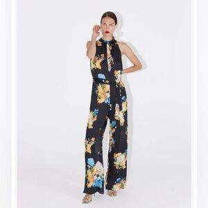 Zara Floral print multi colored pantsuit